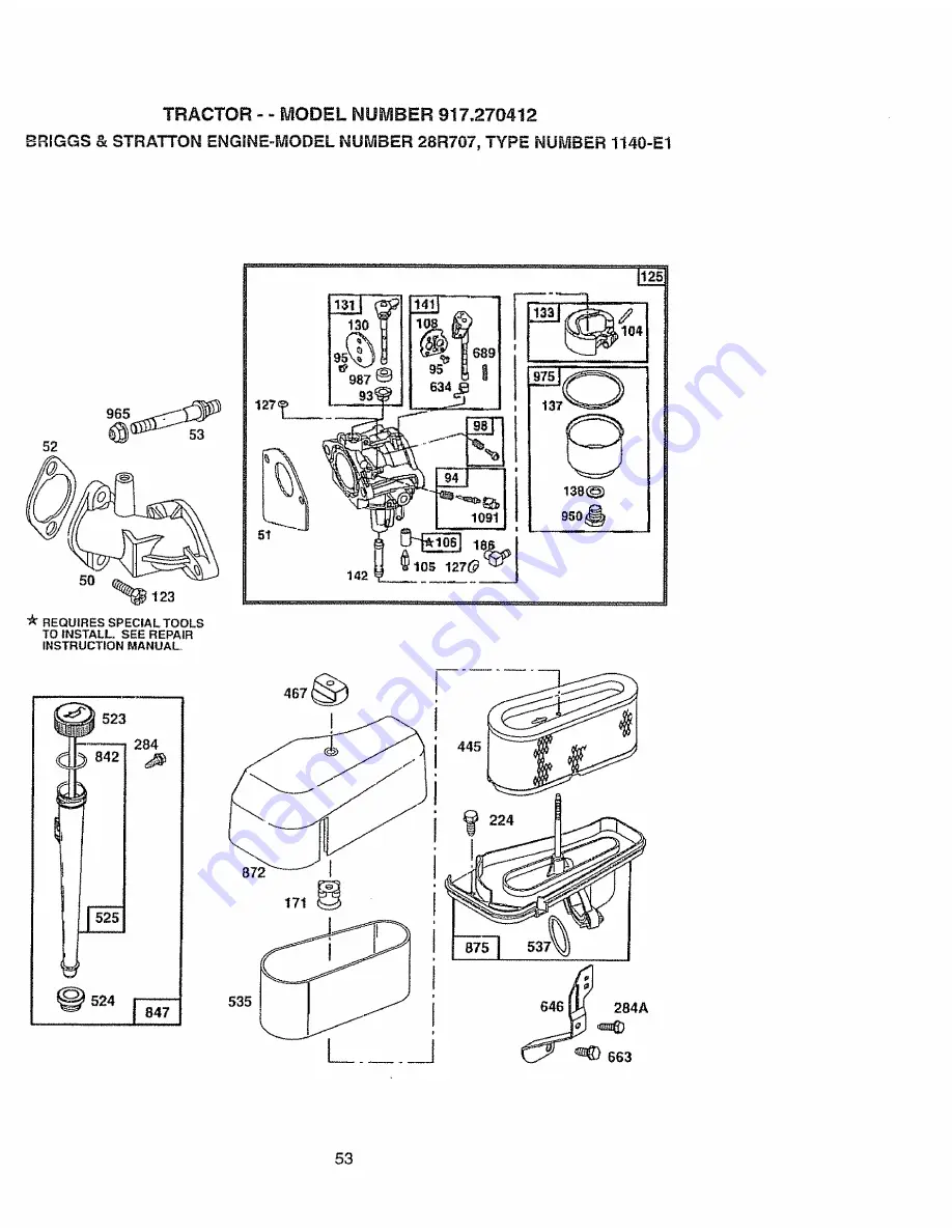 Craftsman 917.270412 Owner'S Manual Download Page 53