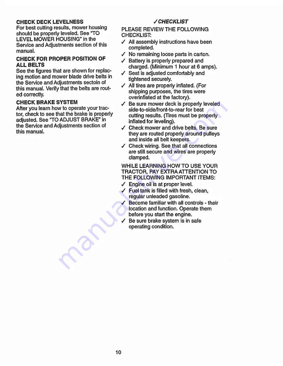 Craftsman 917.270510 Owner'S Manual Download Page 10