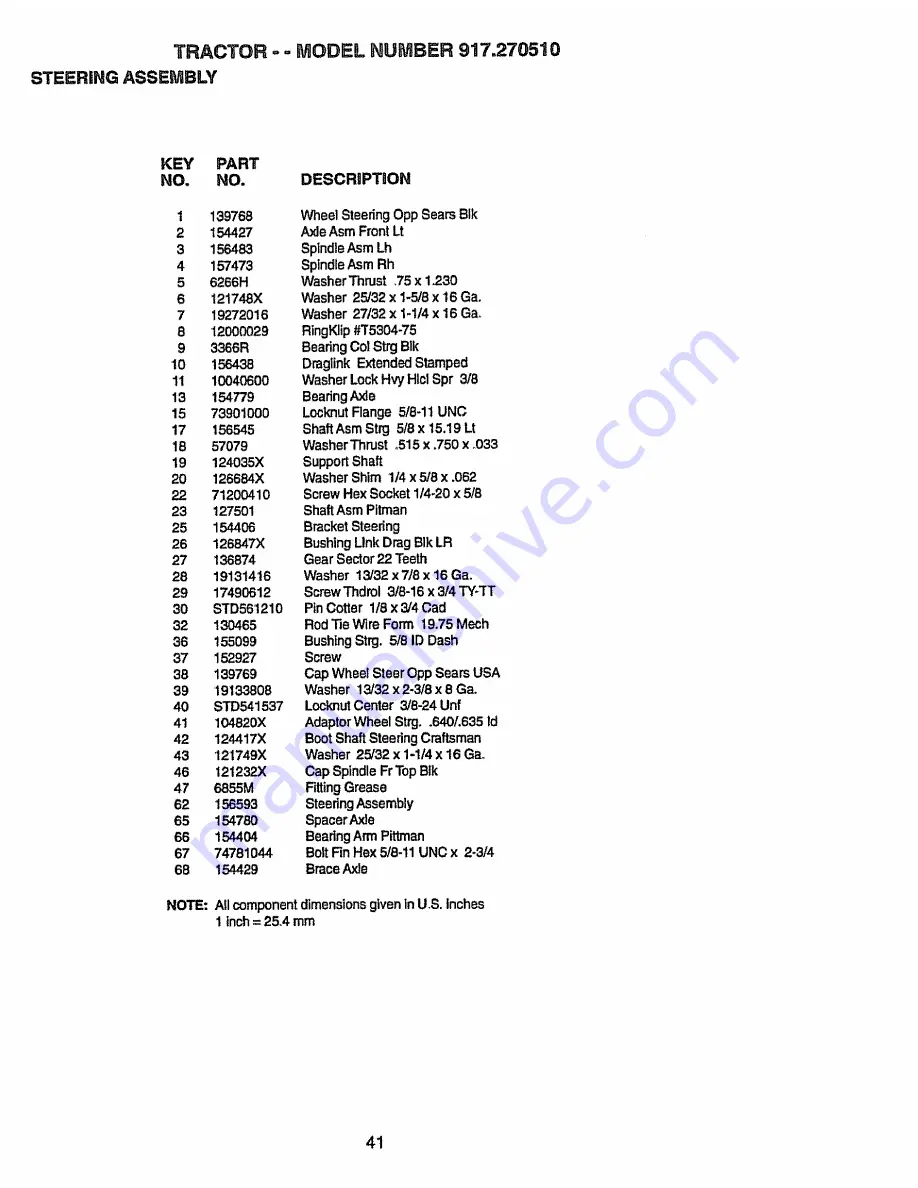 Craftsman 917.270510 Owner'S Manual Download Page 41