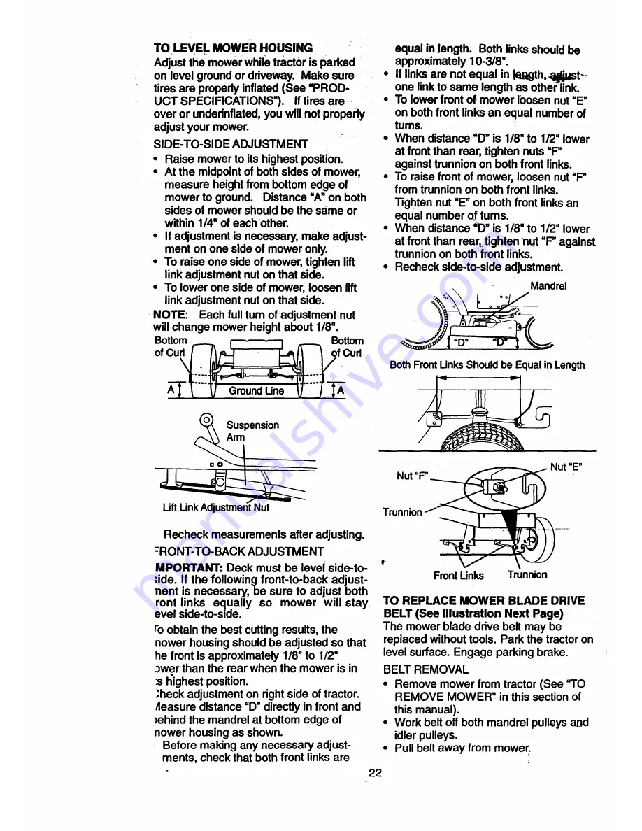 Craftsman 917.270512 Owner'S Manual Download Page 22