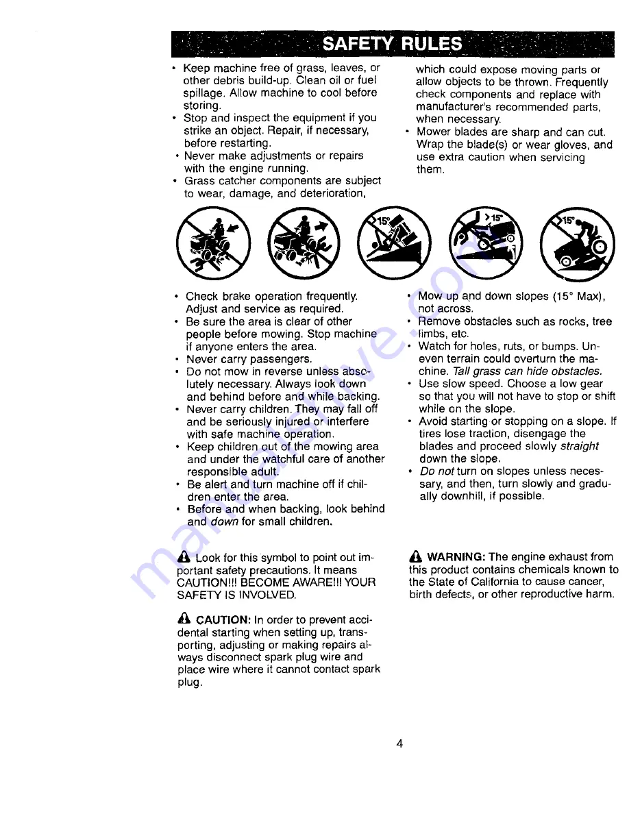 Craftsman 917.270514 Owner'S Manual Download Page 4