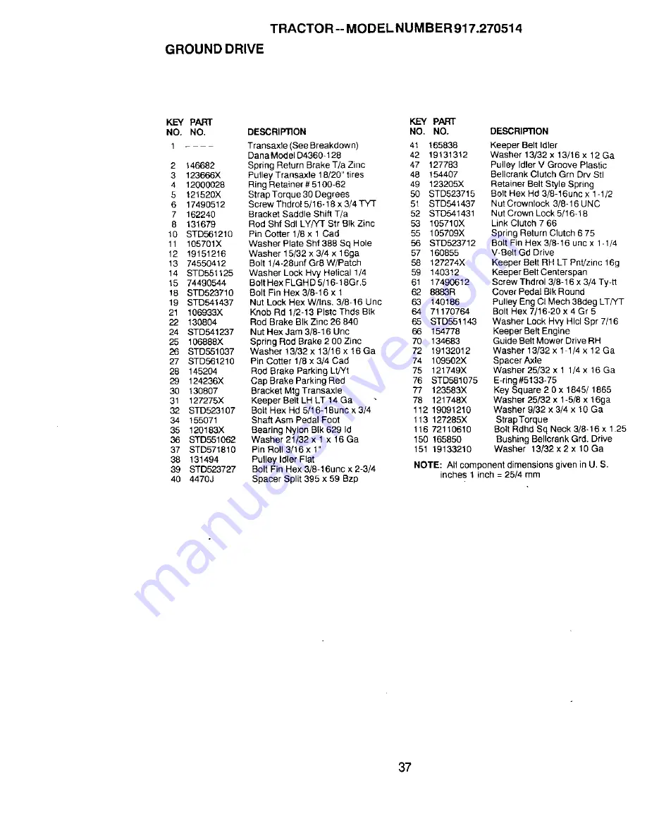 Craftsman 917.270514 Owner'S Manual Download Page 37