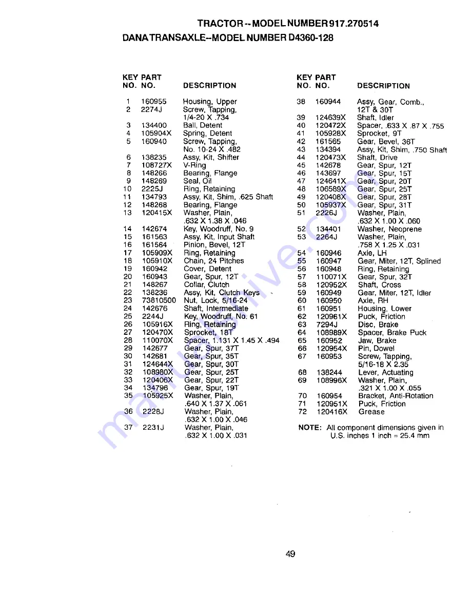 Craftsman 917.270514 Owner'S Manual Download Page 49