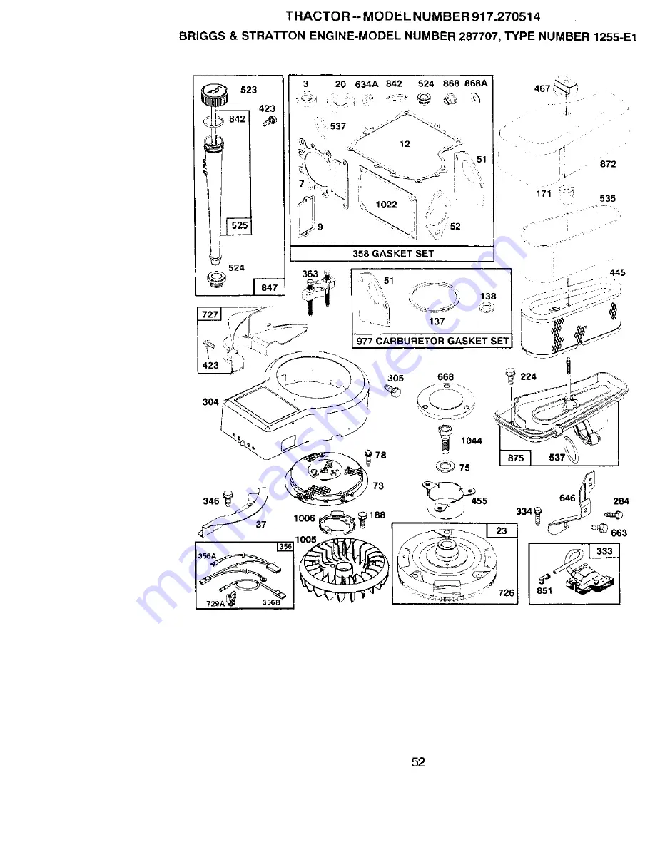 Craftsman 917.270514 Owner'S Manual Download Page 52