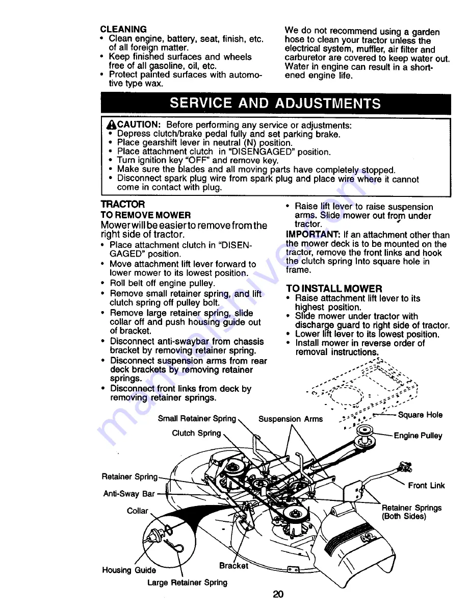 Craftsman 917.270533 Owner'S Manual Download Page 20