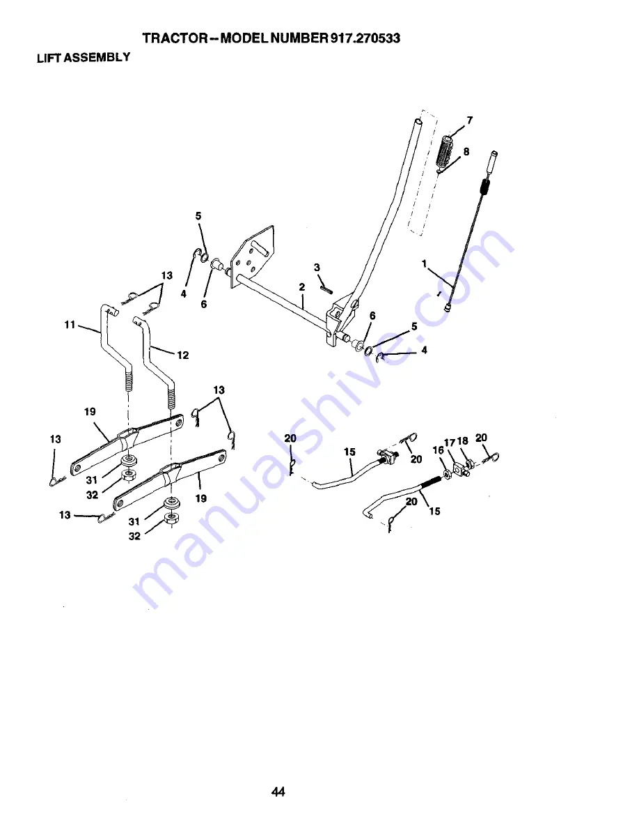 Craftsman 917.270533 Owner'S Manual Download Page 44