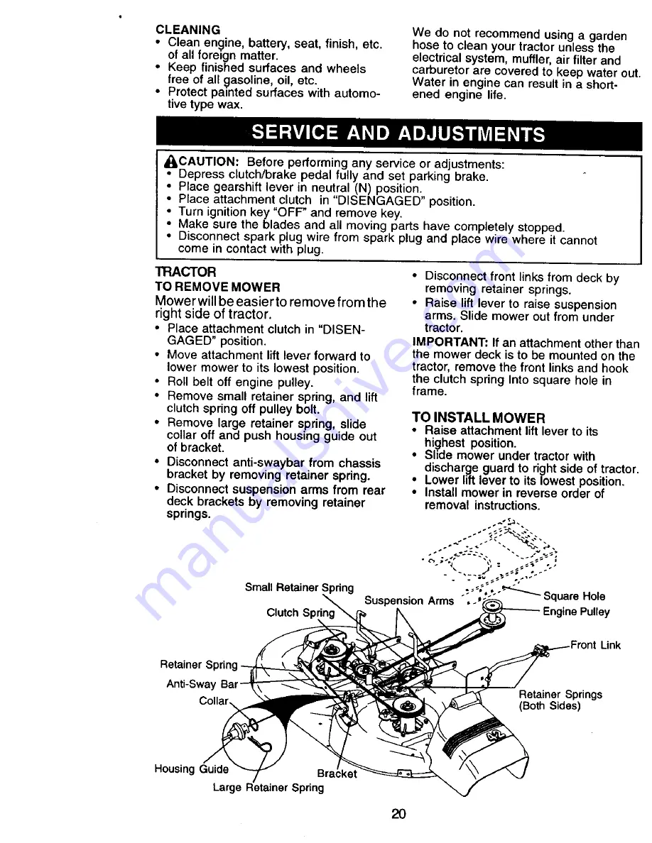 Craftsman 917.270534 Owner'S Manual Download Page 20