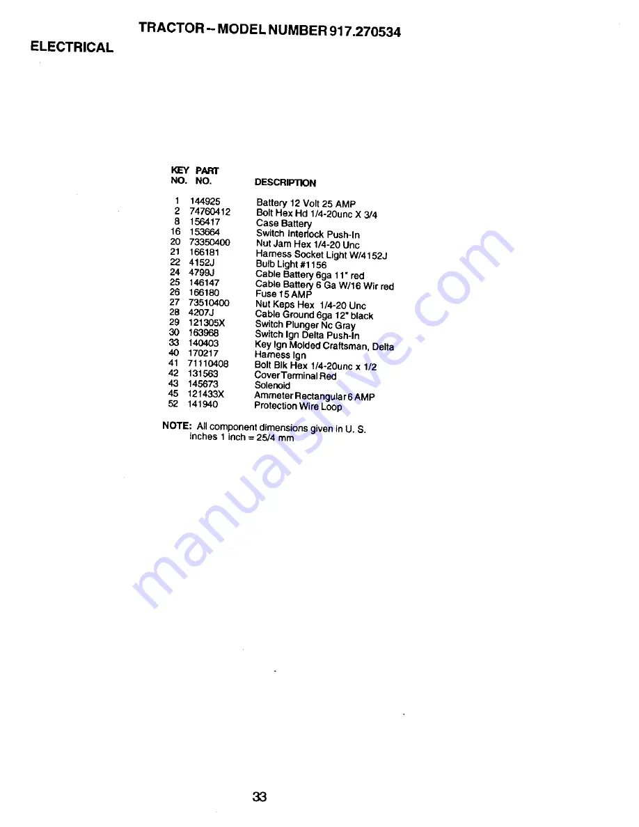 Craftsman 917.270534 Owner'S Manual Download Page 33