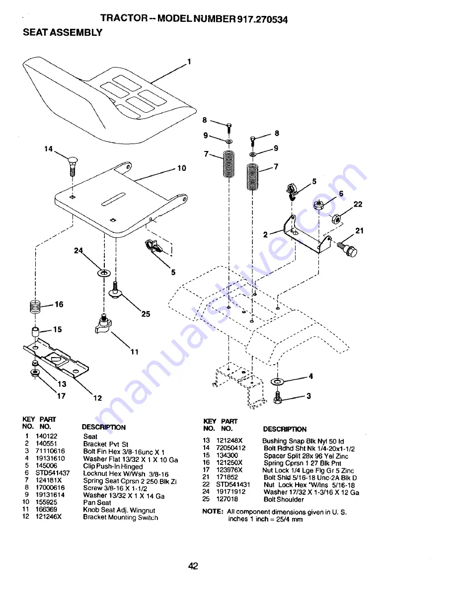 Craftsman 917.270534 Owner'S Manual Download Page 42