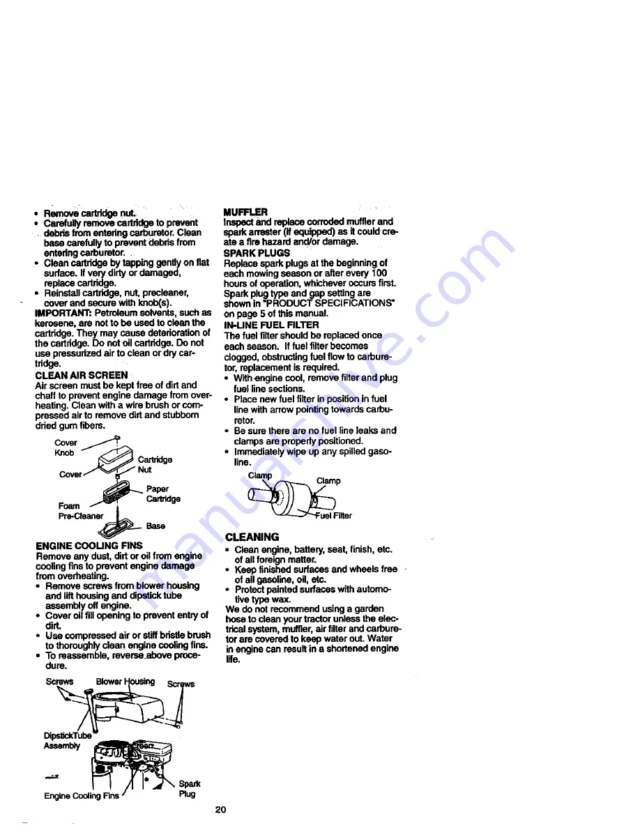 Craftsman 917.270613 Owner'S Manual Download Page 20