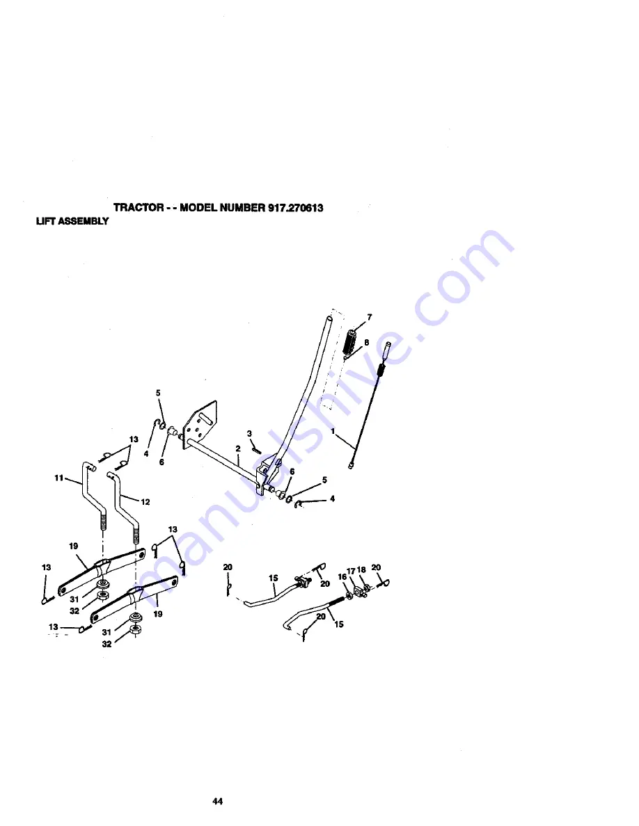 Craftsman 917.270613 Owner'S Manual Download Page 44