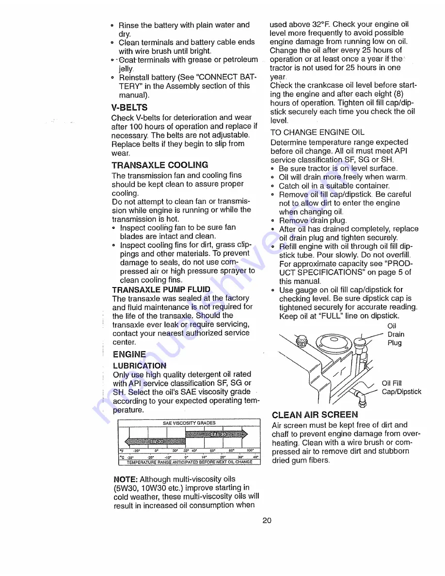 Craftsman 917.270621 Owner'S Manual Download Page 20