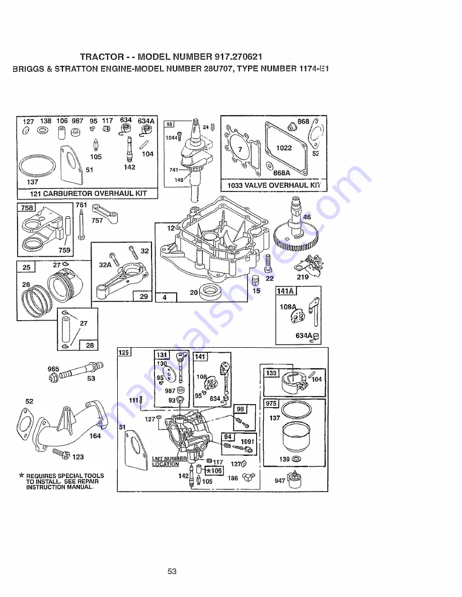 Craftsman 917.270621 Скачать руководство пользователя страница 53