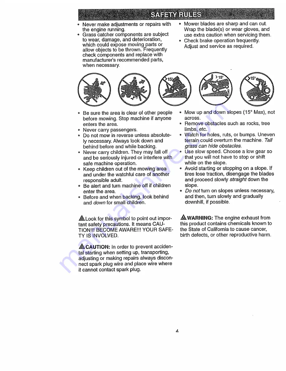 Craftsman 917.270641 Owner'S Manual Download Page 4