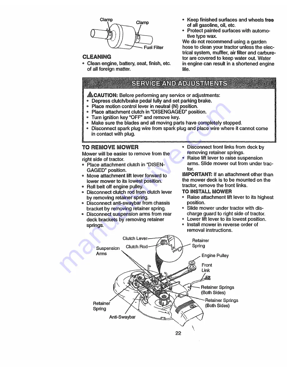 Craftsman 917.270641 Owner'S Manual Download Page 22