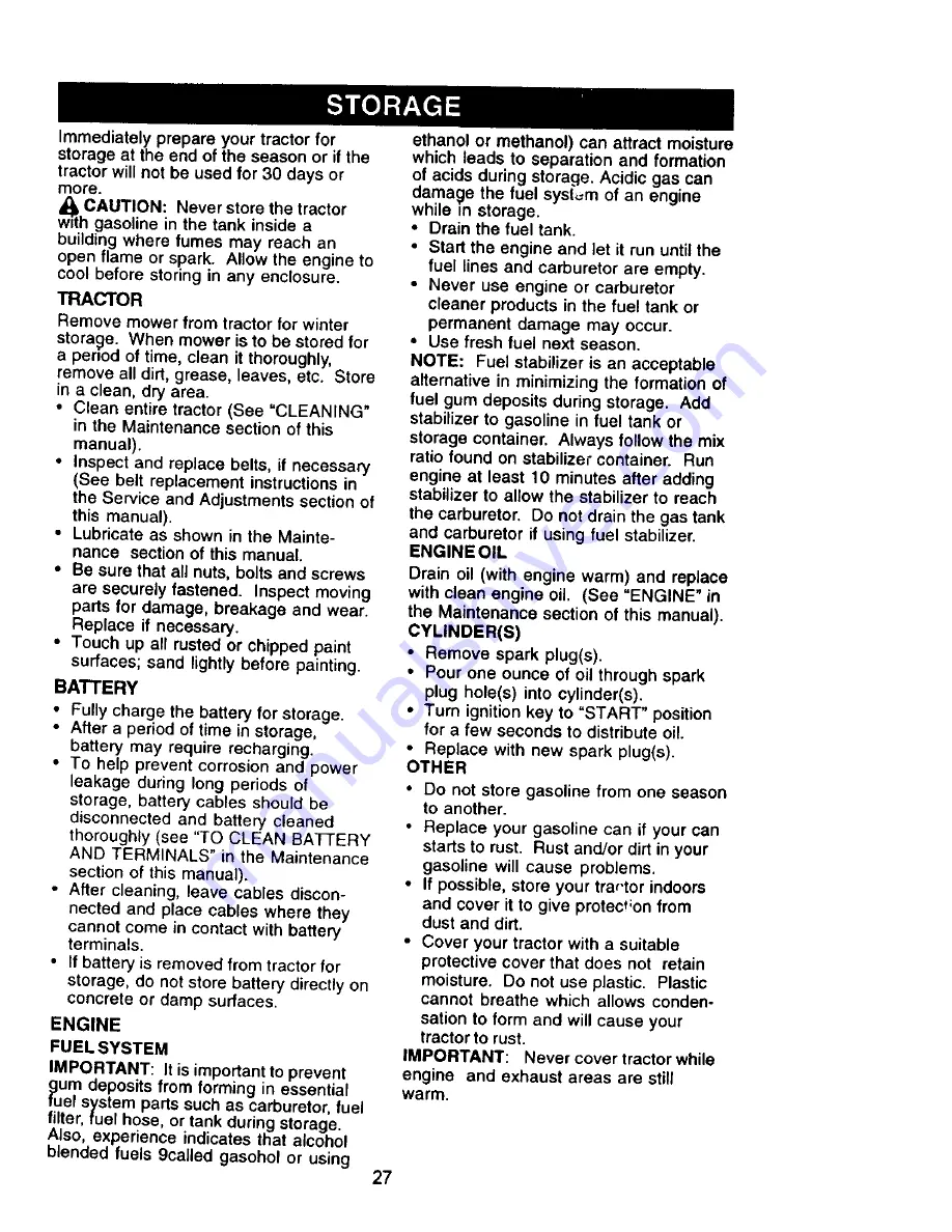 Craftsman 917.270654 Owner'S Manual Download Page 27