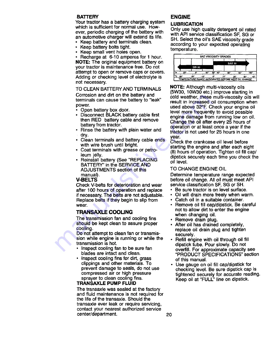 Craftsman 917.27066 Owner'S Manual Download Page 20