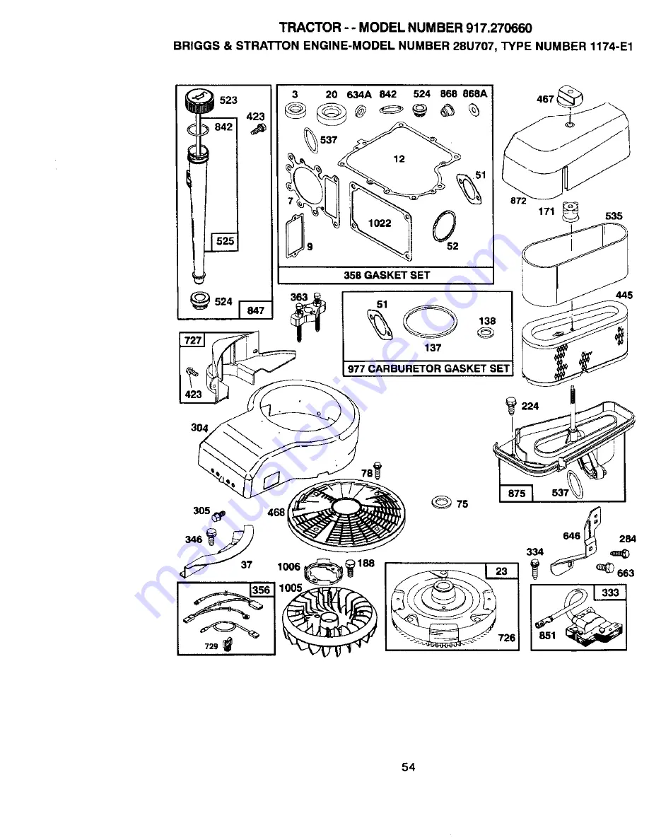 Craftsman 917.27066 Owner'S Manual Download Page 54