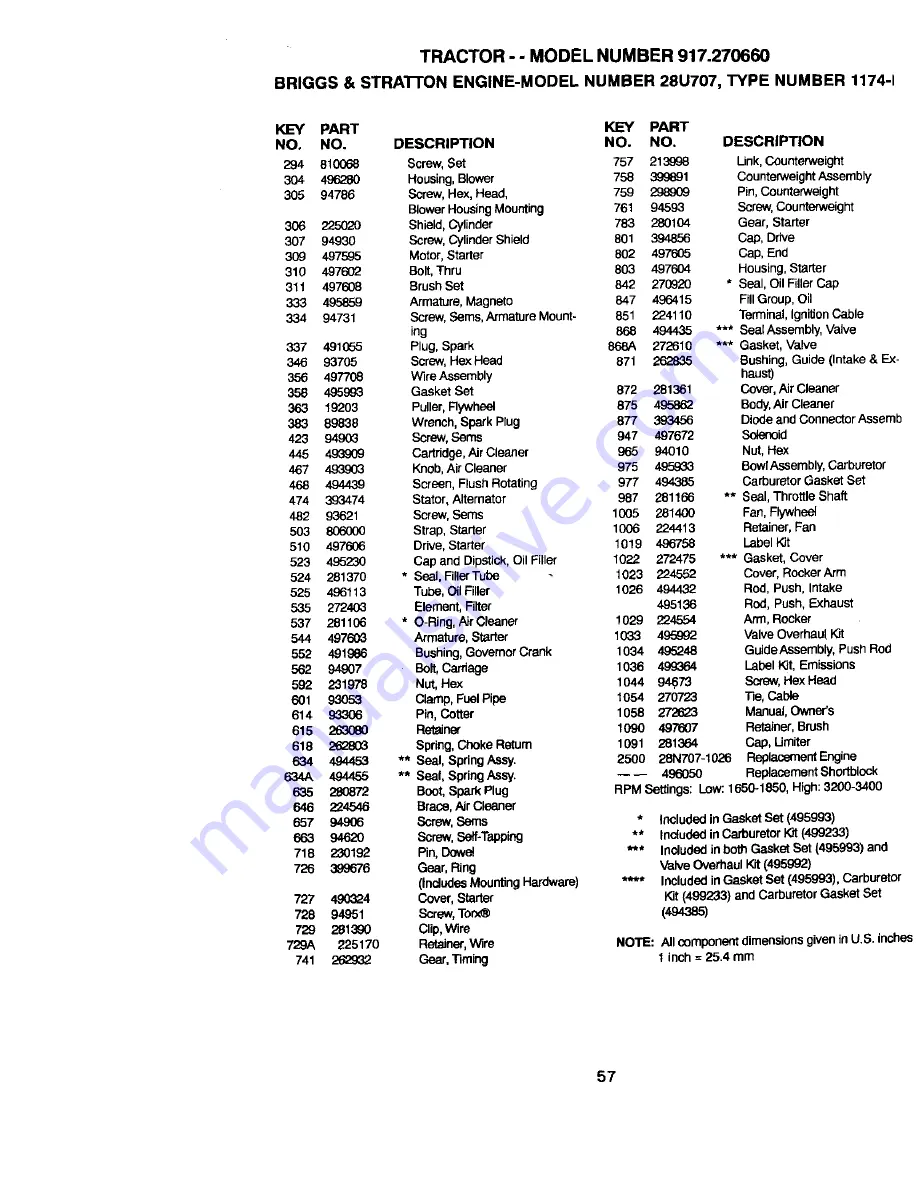 Craftsman 917.27066 Owner'S Manual Download Page 57