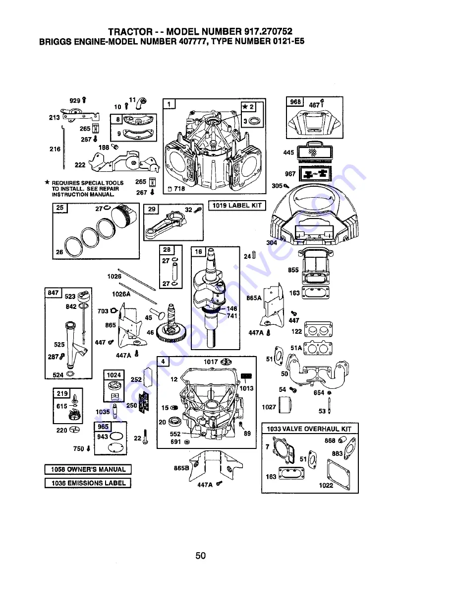 Craftsman 917.270752 Owner'S Manual Download Page 230