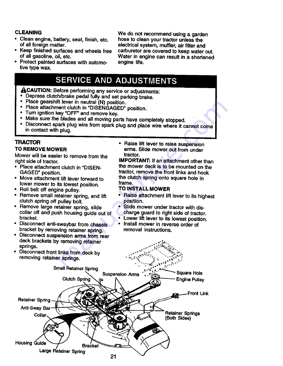 Craftsman 917.270815 Owner'S Manual Download Page 21