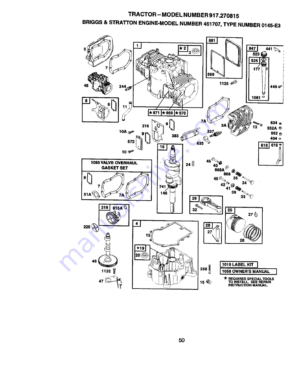 Craftsman 917.270815 Скачать руководство пользователя страница 50