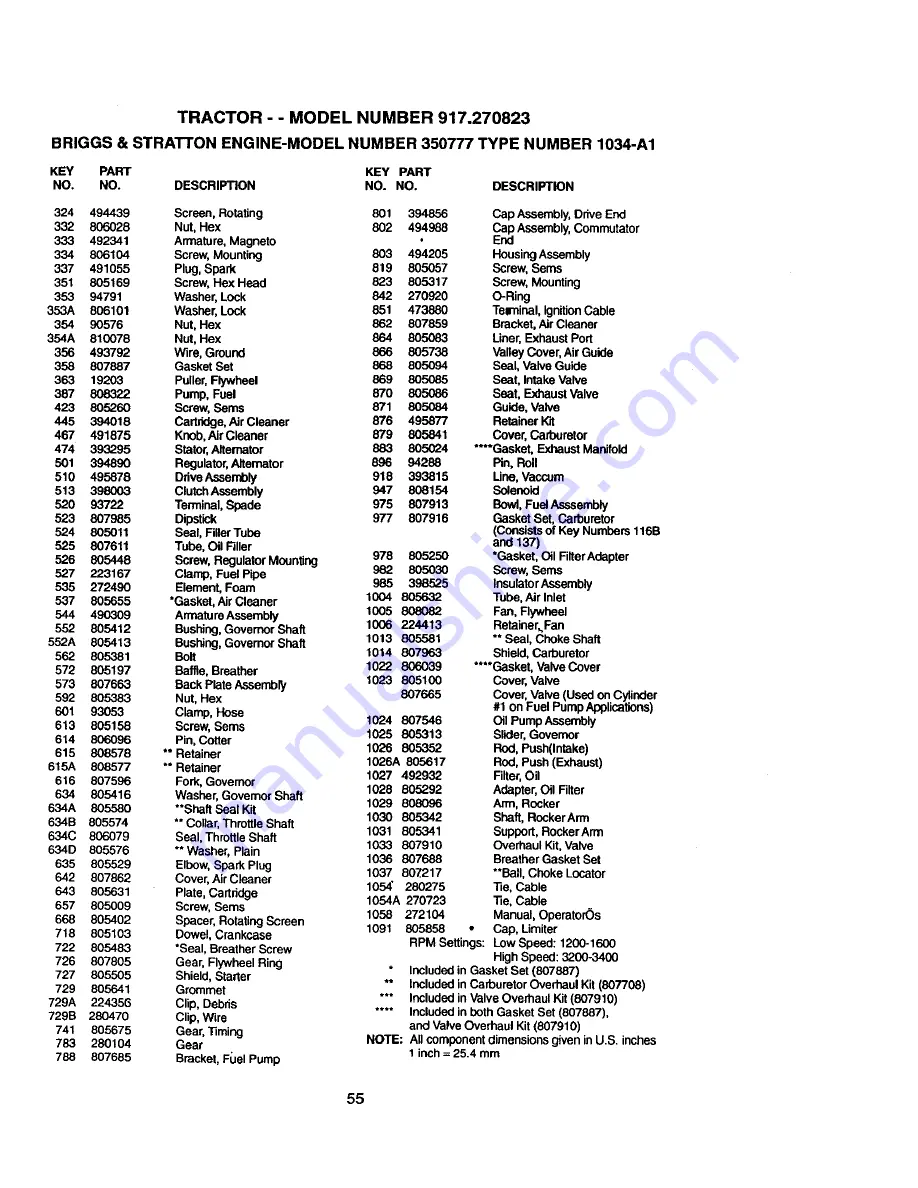 Craftsman 917.270823 Owner'S Manual Download Page 55