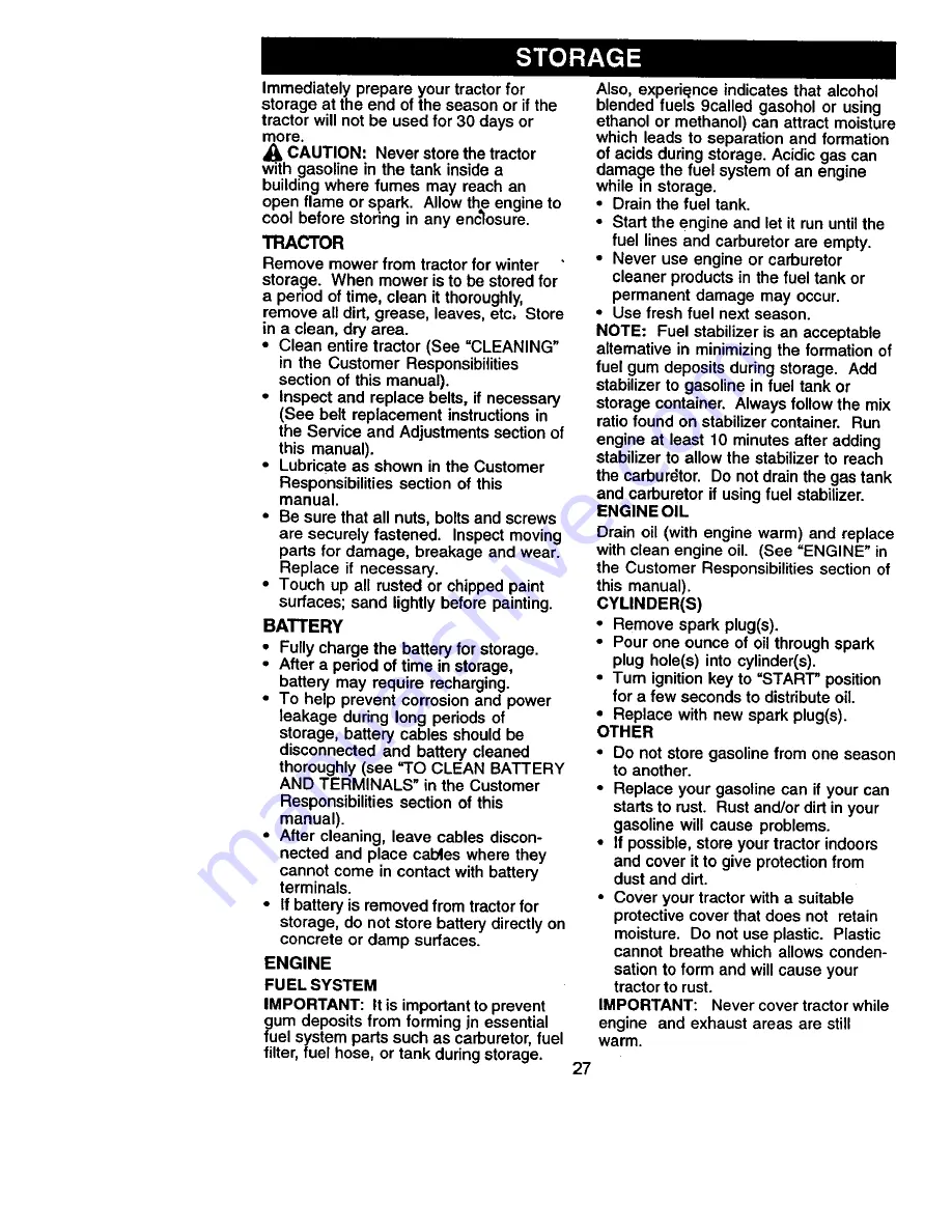 Craftsman 917.270831 Owner'S Manual Download Page 27