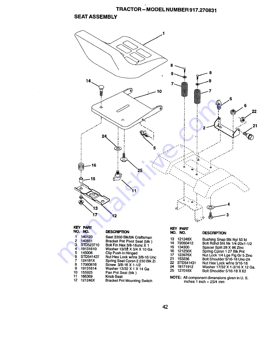 Craftsman 917.270831 Скачать руководство пользователя страница 42