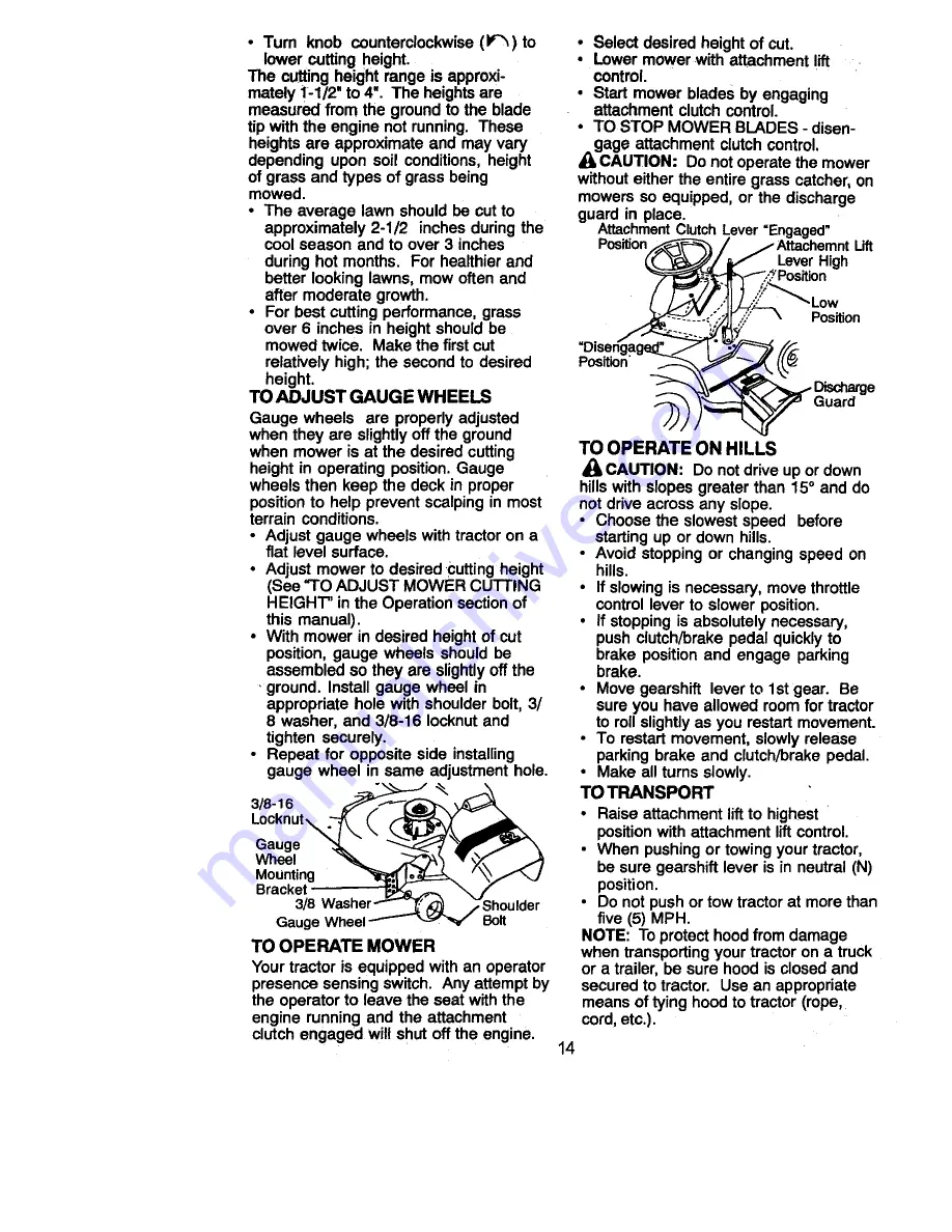 Craftsman 917.270851 Owner'S Manual Download Page 14