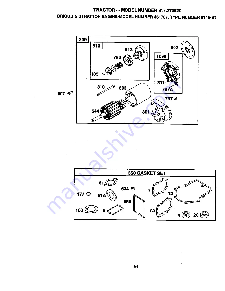 Craftsman 917.270920 Owner'S Manual Download Page 54