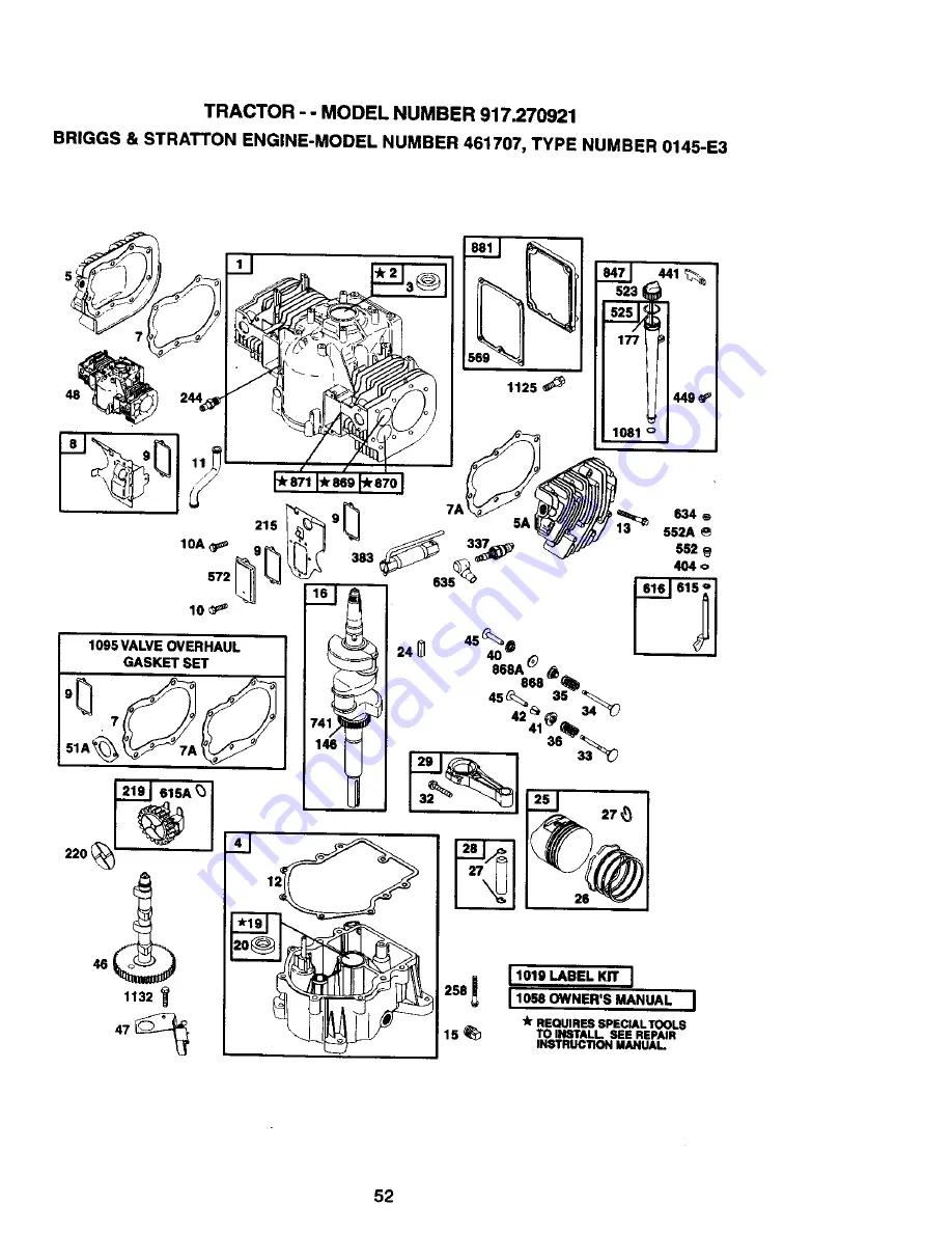 Craftsman 917.270921 Owner'S Manual Download Page 52