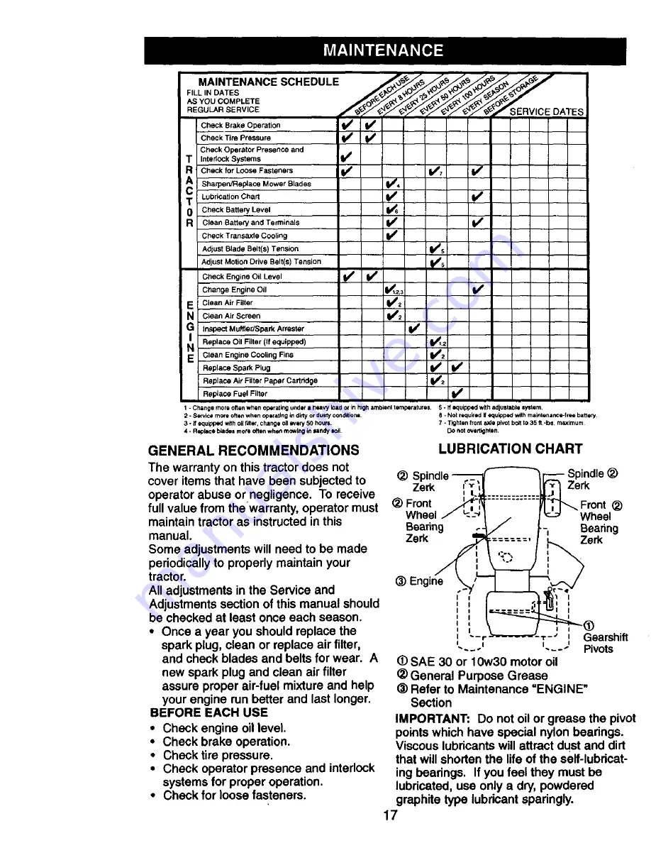 Craftsman 917.270930 Owner'S Manual Download Page 17