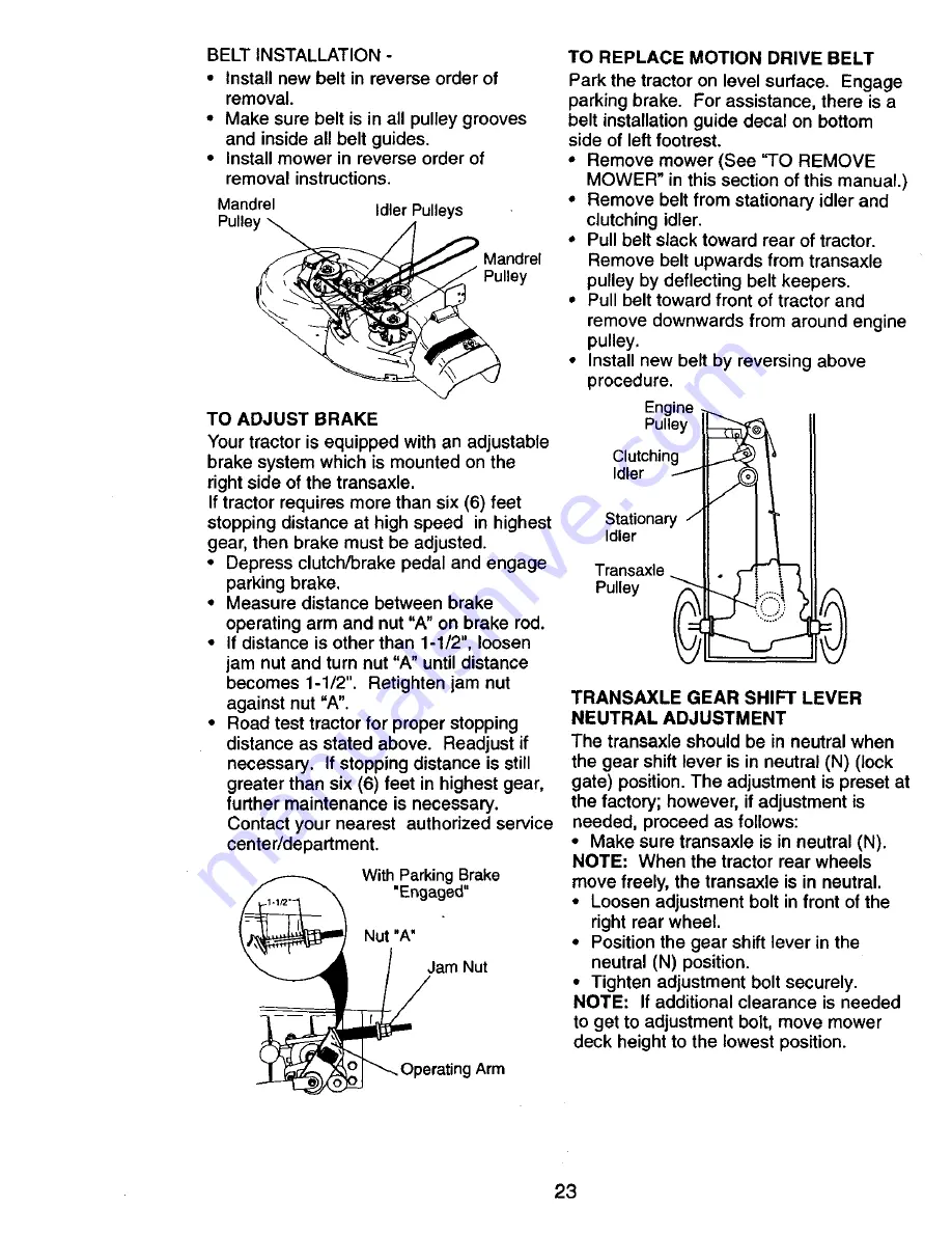 Craftsman 917.270930 Owner'S Manual Download Page 23