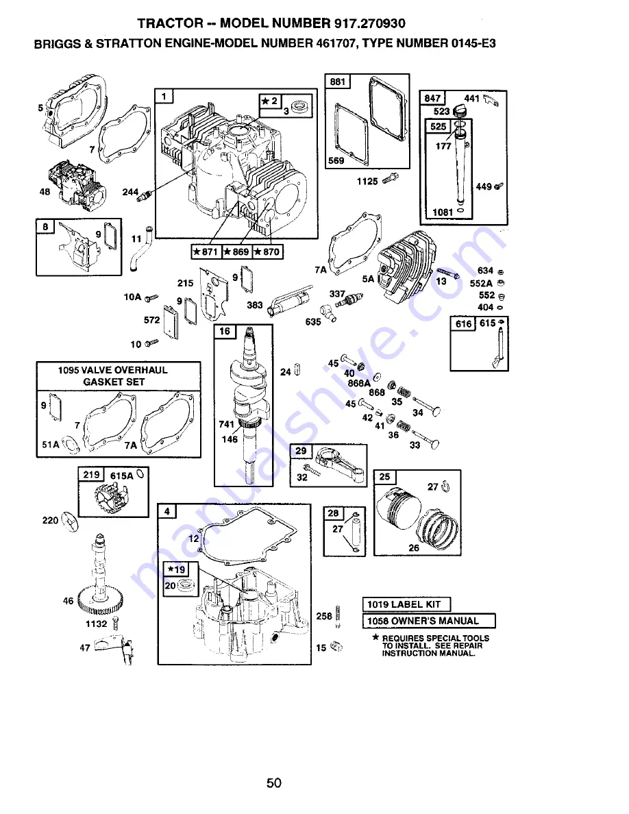 Craftsman 917.270930 Owner'S Manual Download Page 50