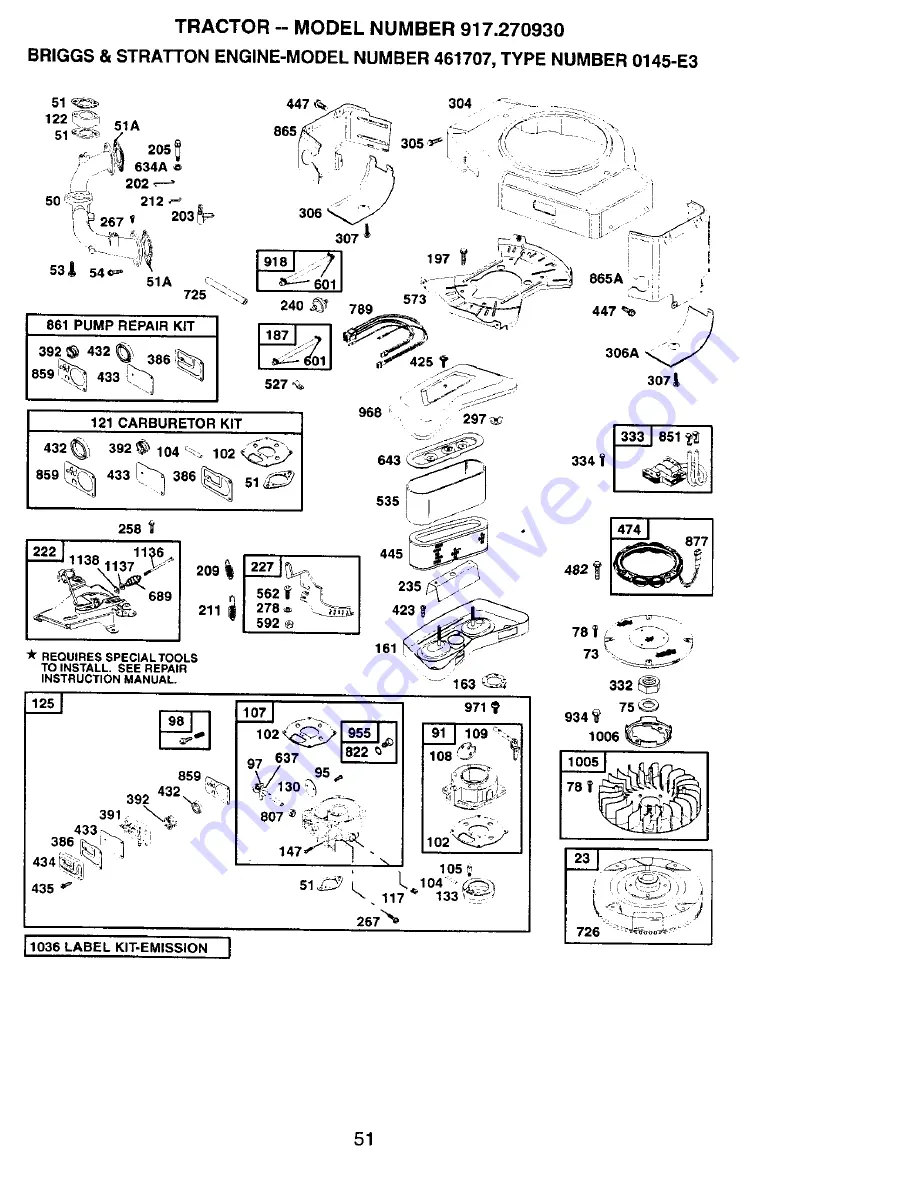 Craftsman 917.270930 Owner'S Manual Download Page 51