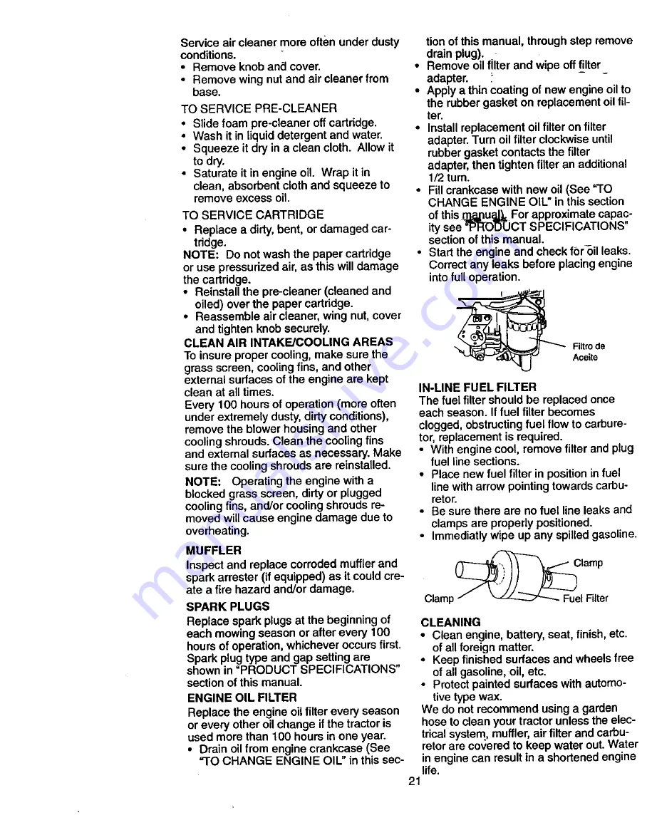 Craftsman 917.271012 Owner'S Manual Download Page 21