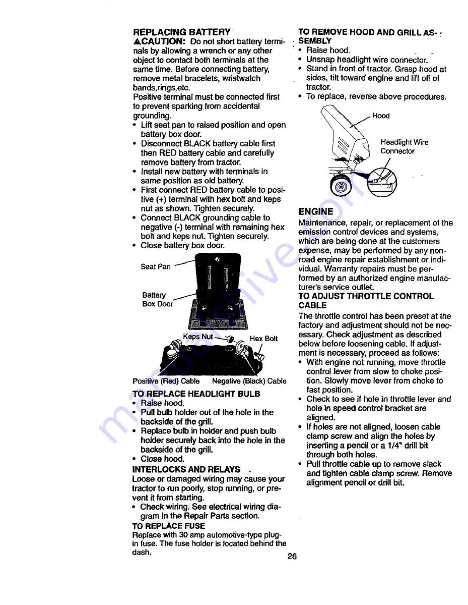 Craftsman 917.271012 Owner'S Manual Download Page 26