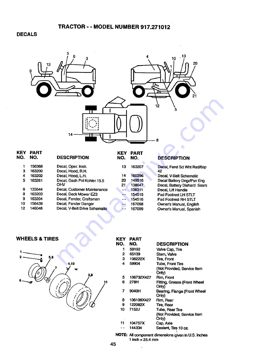 Craftsman 917.271012 Owner'S Manual Download Page 45