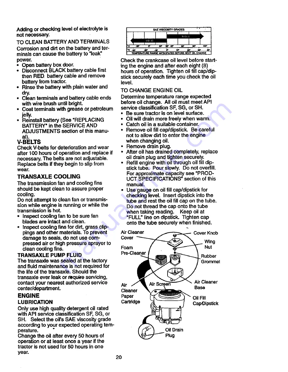 Craftsman 917.271023 Owner'S Manual Download Page 20