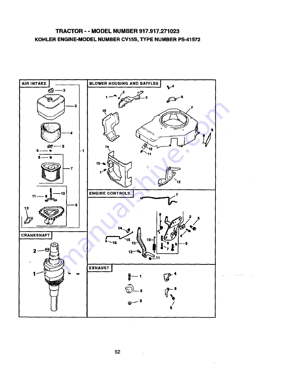 Craftsman 917.271023 Owner'S Manual Download Page 52