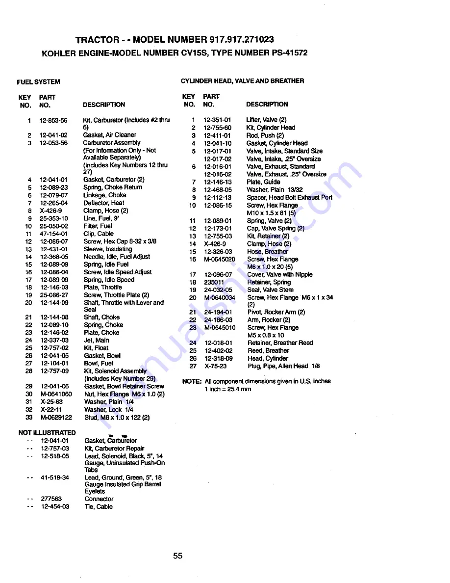 Craftsman 917.271023 Owner'S Manual Download Page 55