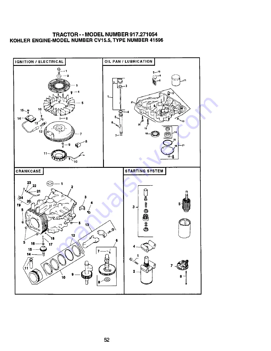 Craftsman 917.271054 Owner'S Manual Download Page 52