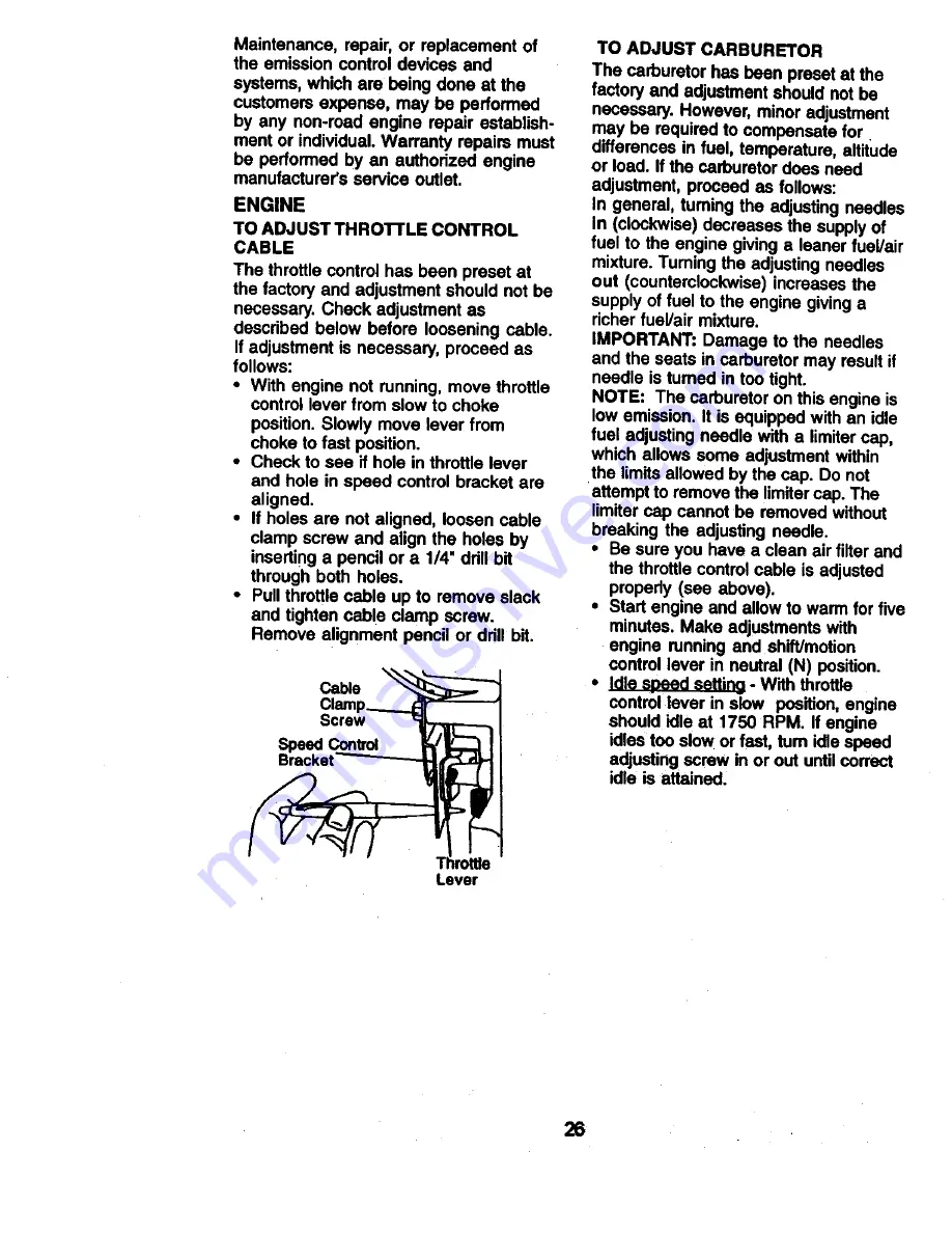 Craftsman 917.271060 Owner'S Manual Download Page 26