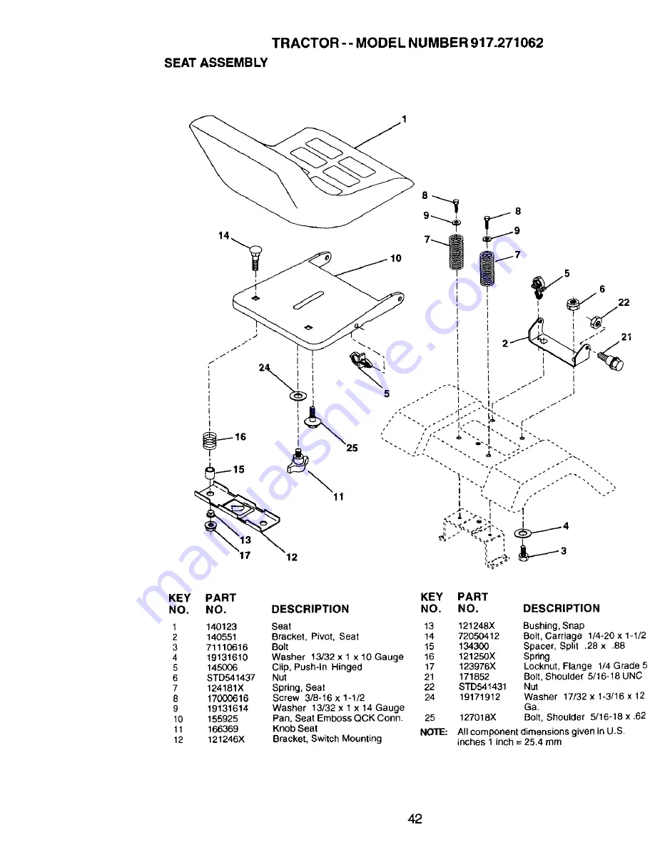 Craftsman 917.271062 Owner'S Manual Download Page 42