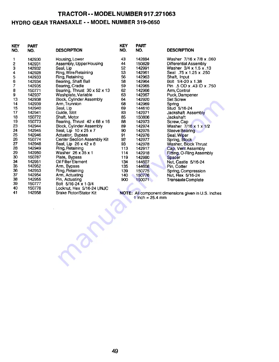 Craftsman 917.271063 Owner'S Manual Download Page 49