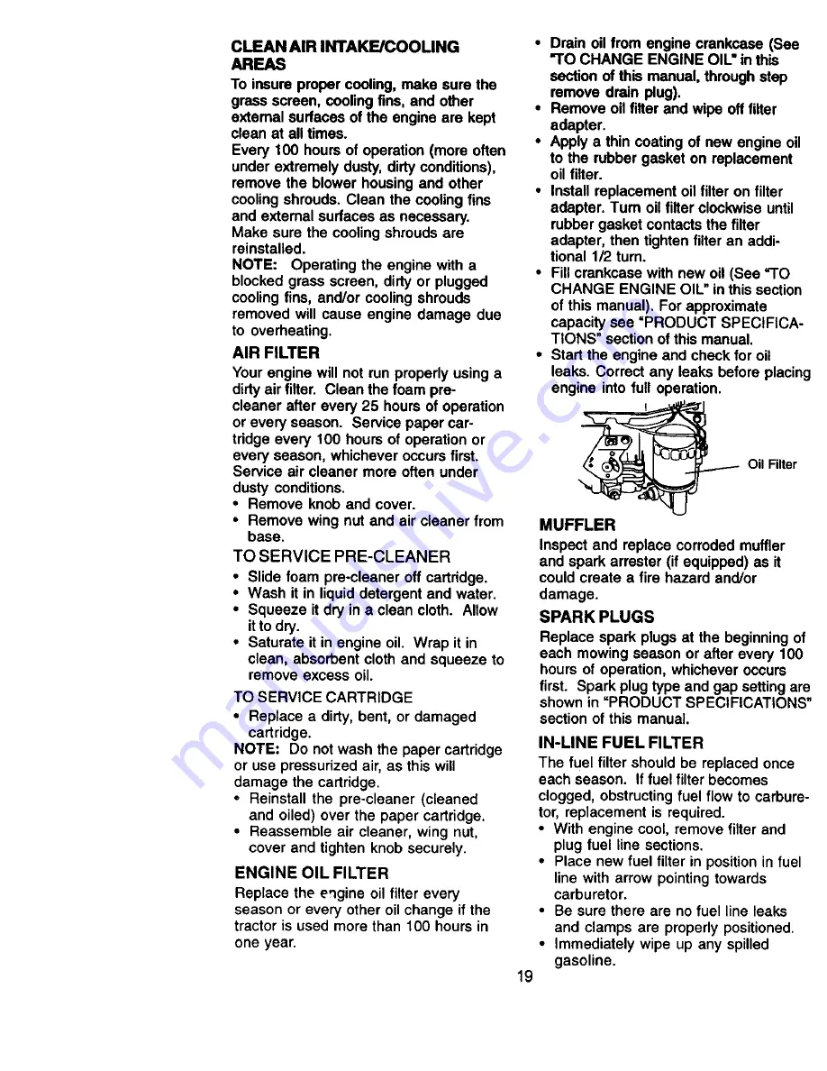 Craftsman 917.27113 Owner'S Manual Download Page 19