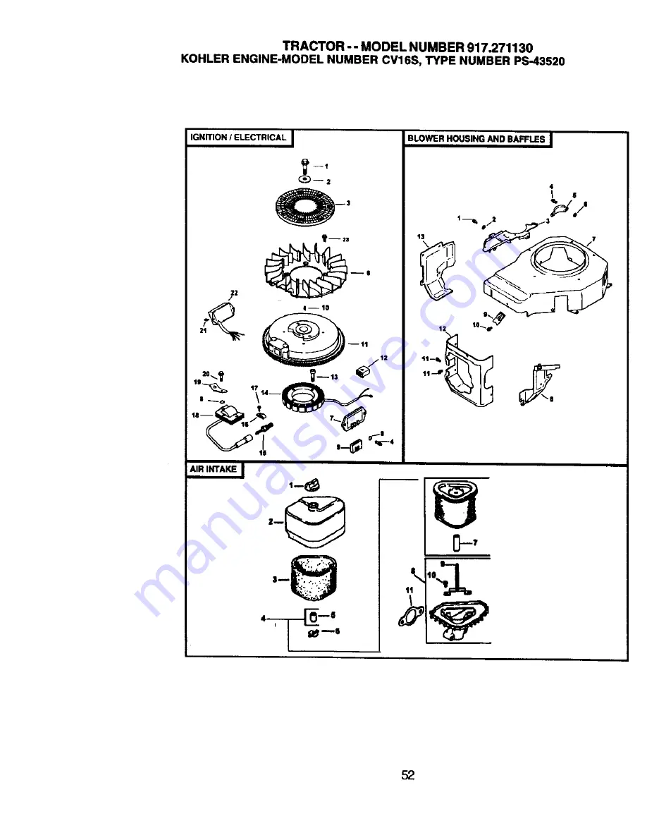 Craftsman 917.27113 Owner'S Manual Download Page 52