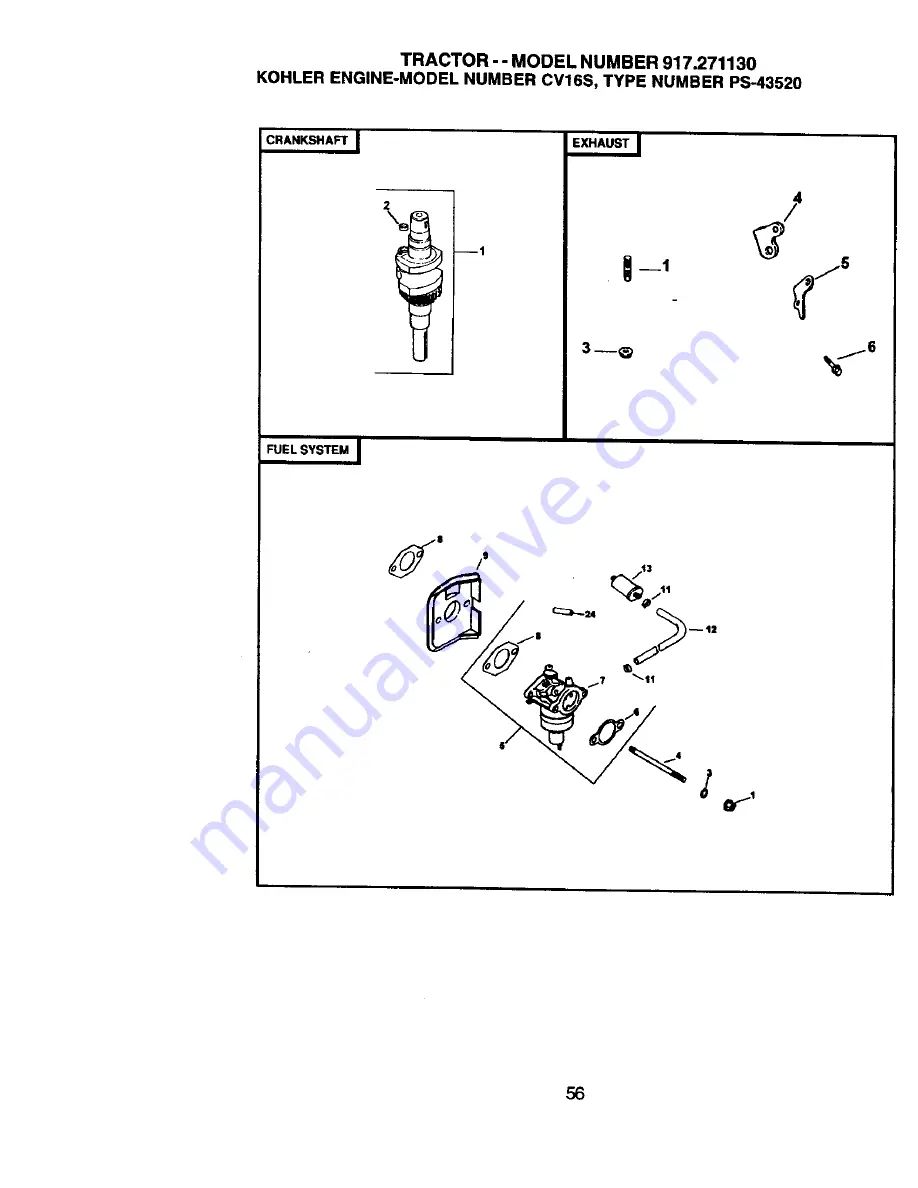 Craftsman 917.27113 Owner'S Manual Download Page 56