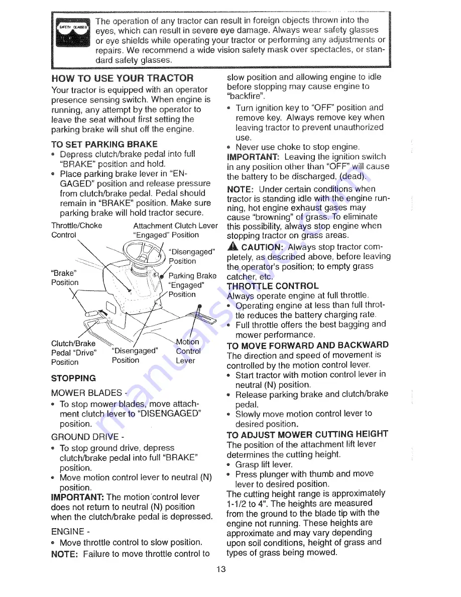 Craftsman 917.271380 Owner'S Manual Download Page 13